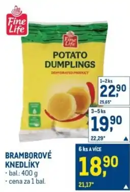 Makro Bramborové knedlíky nabídka