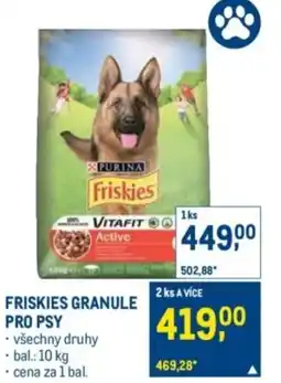 Makro Friskies granule pro psy nabídka