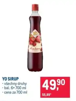 Makro Yo sirup nabídka