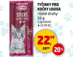 Penny Market Tyčinky pro kočky Louisa nabídka