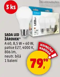Penny Market Sada led žárovek nabídka