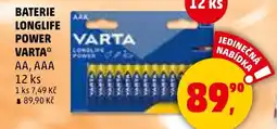 Penny Market Baterie longlife power Varta nabídka