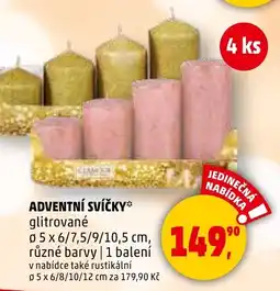 Penny Market Adventní svíčky nabídka