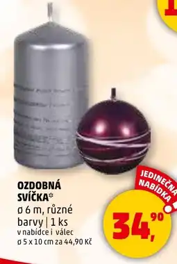 Penny Market Ozdobná svíčka nabídka