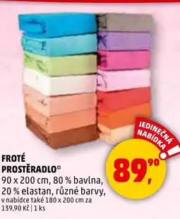 Penny Market Froté prostěradlo nabídka