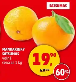Penny Market Mandarinky satsumas nabídka