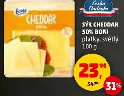 Penny Market Sýr cheddar 50% Boni nabídka
