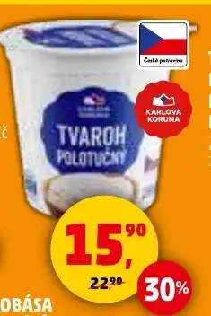 Penny Market Tvaroh polotučný Karlova Koruna nabídka