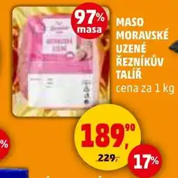 Penny Market Maso moravské uzené Řezníkův Talíř nabídka