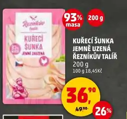 Penny Market Kuřecí šunka jemně uzená Řezníkův Talíř nabídka