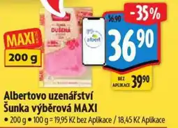 Albert Albertovo uzenářství Šunka výběrová Maxi nabídka