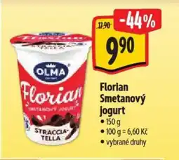 Albert OLMA Florian Smetanový jogurt nabídka