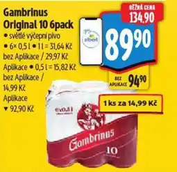 Albert Gambrinus Original 10 6pack nabídka