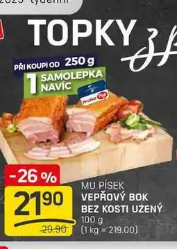 Flop VEPŘOVÝ BOK BEZ KOSTI UZENÝ 100 g nabídka