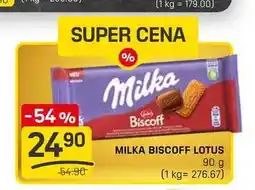 Flop MILKA BISCOFF LOTUS 90 g nabídka