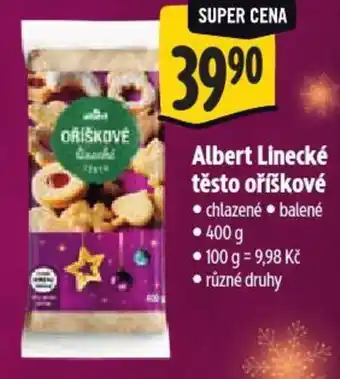 Albert Albert Linecké těsto oříškové nabídka