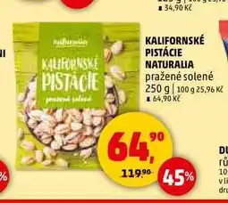 Penny Market KALIFORNSKÉ PISTÁCIE NATURALIA pražené solené, 250 g nabídka