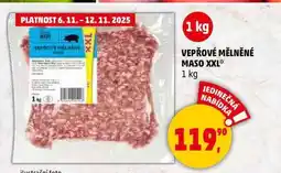 Penny Market VEPŘOVÉ MĚLNĚNÉ MASO XXL, 1 kg nabídka