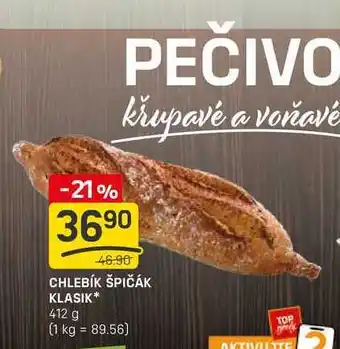 Flop CHLEBÍK ŠPIČÁK KLASIK*412 g nabídka