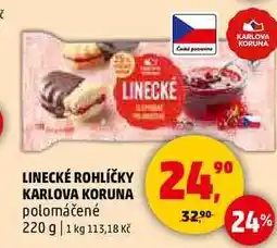 Penny Market LINECKÉ ROHLÍČKY KARLOVA KORUNA, 220 g nabídka