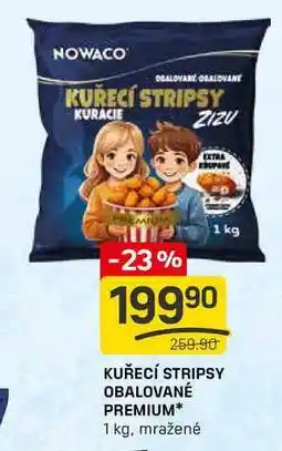 Flop KUŘECÍ STRIPSY OBALOVANÉ PREMIUM 1 kg, mražené nabídka