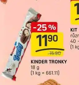 Flop KINDER TRONKY 18 g nabídka