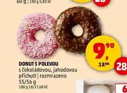 Penny Market DONUT S POLEVOU, 55/56 g nabídka