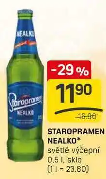 Flop STAROPRAMEN NEALKO světlé výčepní 0,5l nabídka