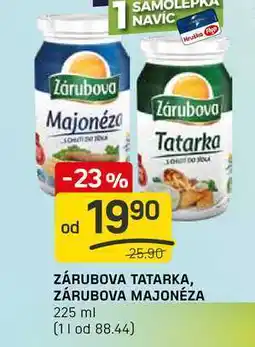 Flop ZÁRUBOVA TATARKA, ZÁRUBOVA MAJONÉZA 225 ml nabídka