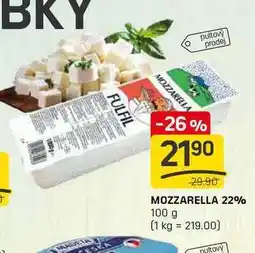 Flop MOZZARELLA 22% 100 g nabídka