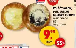 Penny Market KOLÁČ TVAROH, MÁK, JABLKO KARLOVA KORUNA, 80 g nabídka