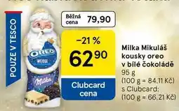 Tesco Milka Mikuláš kousky oreo v bílé čokoládě, 95 g nabídka