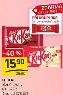 Flop KIT KAT různé druhy 40-42 g nabídka