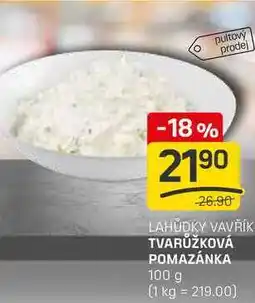 Flop TVARŮŽKOVÁ POMAZÁNKA 100 g nabídka