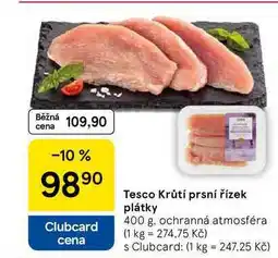 Tesco Tesco Krůtí prsní řízek plátky, 400 g nabídka