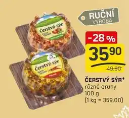 Flop ČERSTVÝ SÝR různé druhy 100 g nabídka