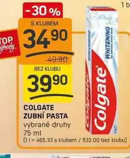Flop COLGATE ZUBNÍ PASTA vybrané druhy 75 ml nabídka
