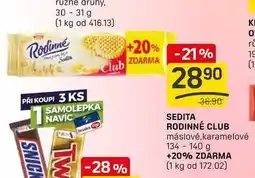 Flop SEDITA RODINNÉ CLUB máslové,karamelové 134-140 g nabídka