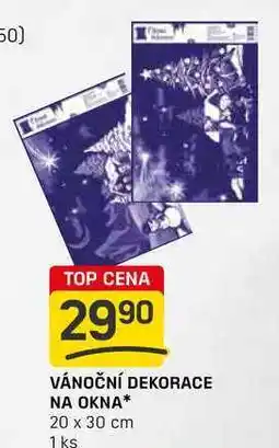 Flop VÁNOČNÍ DEKORACE NA OKNA 20 x 30 cm 1 ks nabídka