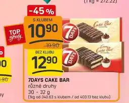 Flop 7DAYS CAKE BAR různé druhy 30-32 g nabídka