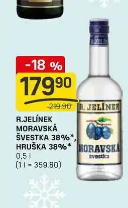 Flop R.JELÍNEK MORAVSKÁ ŠVESTKA 38% 0,5l nabídka