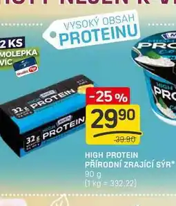 Flop HIGH PROTEIN PŘÍRODNÍ ZRAJÍCÍ SÝR 90 g nabídka