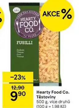 Tesco Hearty Food Co. Těstoviny, 500 g nabídka