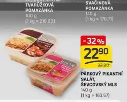 Flop PÁRKOVÝ PIKANTNÍ SALÁT, ŠEVCOVSKÝ MLS 140 g nabídka