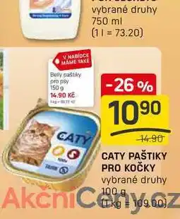 Flop CATY PAŠTIKY PRO KOČKY vybrané druhy 100g nabídka