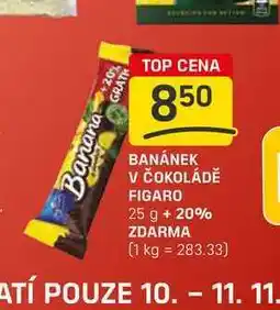 Flop BANÁNEK V ČOKOLÁDĚ FIGARO 25 g nabídka