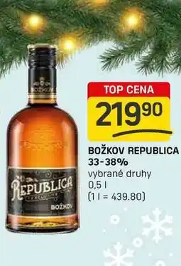Flop BOŽKOV REPUBLICA 33-38% vybrané druhy 0,5l nabídka