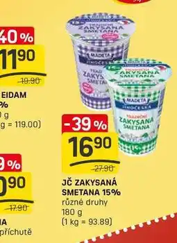 Flop JČ ZAKYSANÁ SMETANA 15% různé druhy 180 g nabídka