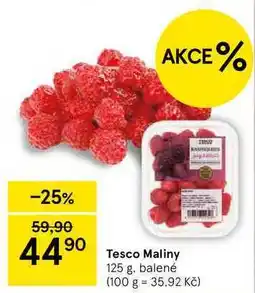 Tesco Tesco Maliny, 125 g nabídka