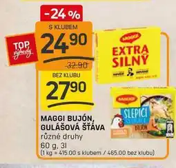 Flop MAGGI BUJÓN, GULÁŠOVÁ ŠŤÁVA různé druhy 60 g nabídka
